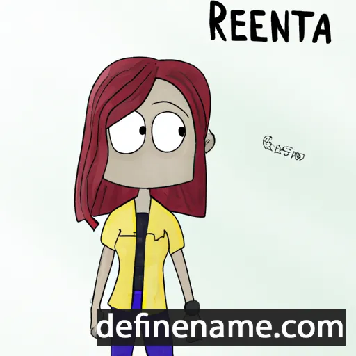 Renáta cartoon