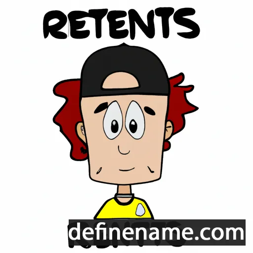 cartoon of the name Renatas