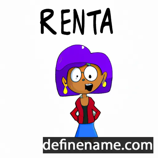 cartoon of the name Renita