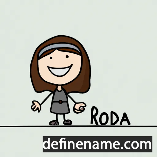 cartoon of the name Rhoda