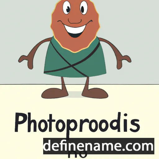 cartoon of the name Rhodopis