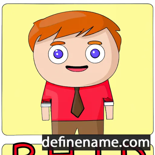 cartoon of the name Rhodri