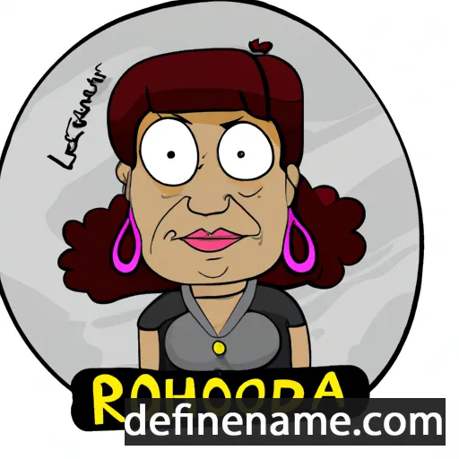 cartoon of the name Rhonda