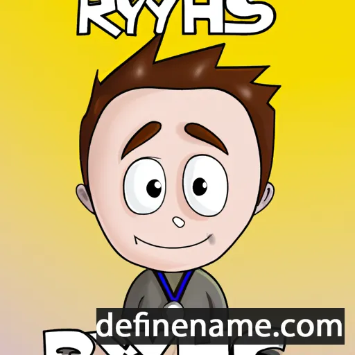 cartoon of the name Rhys