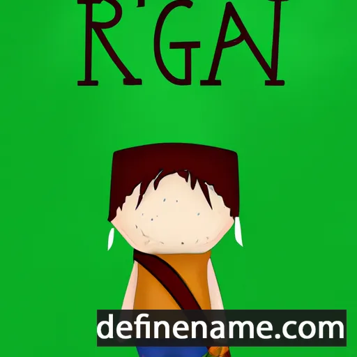 cartoon of the name Rígán