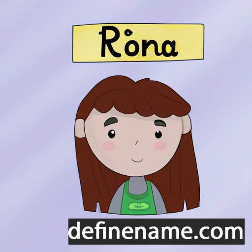 cartoon of the name Ríona