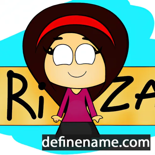 cartoon of the name Rıza