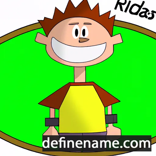 cartoon of the name Ričardas