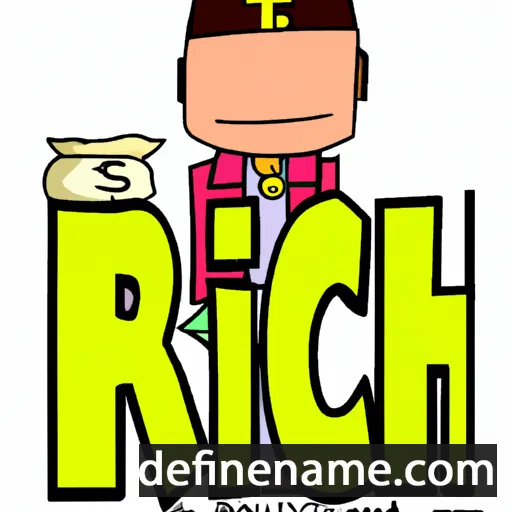 cartoon of the name Rich