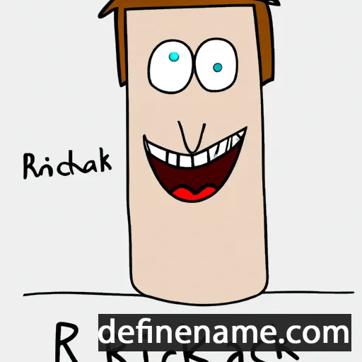 cartoon of the name Rickard