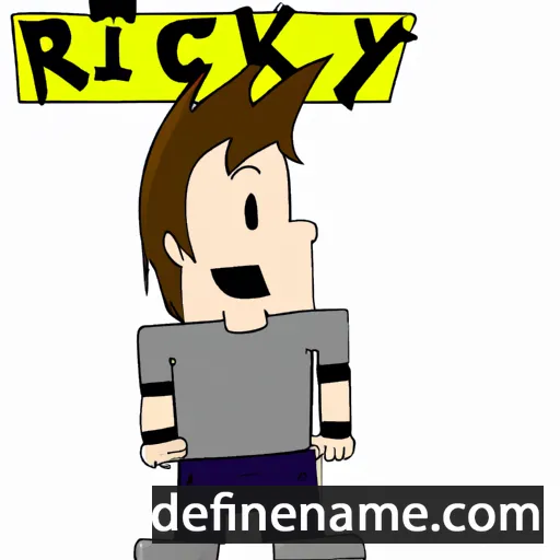 cartoon of the name Ricky