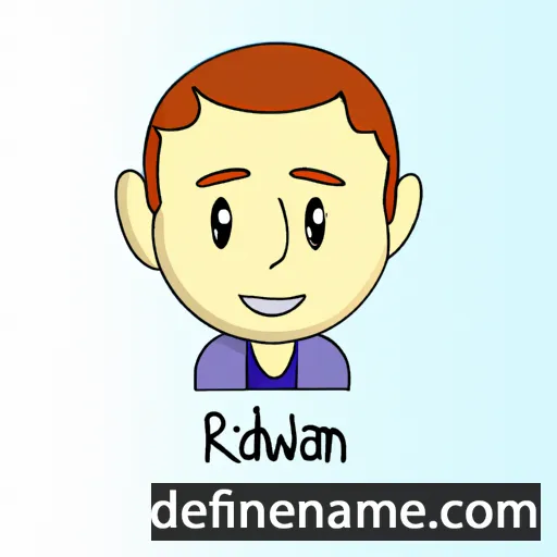 cartoon of the name Ridwan