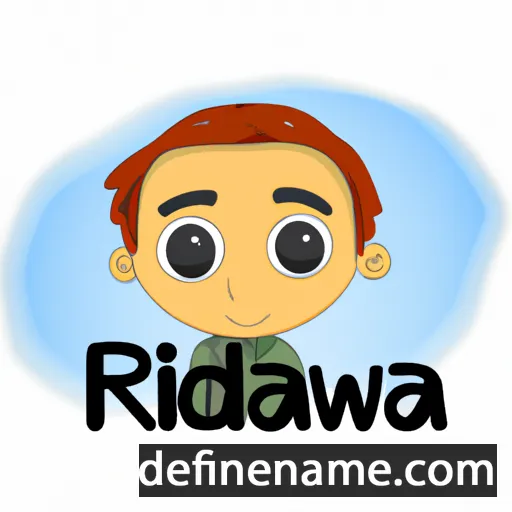 cartoon of the name Ridwana