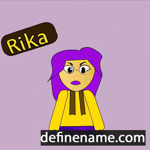 cartoon of the name Rifka