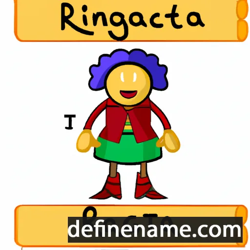 cartoon of the name Rigantona