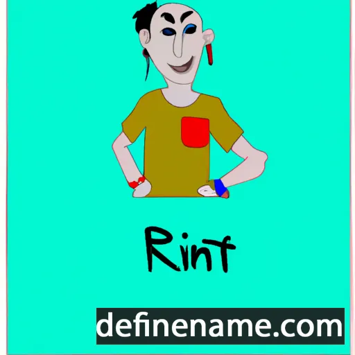 cartoon of the name Rinat