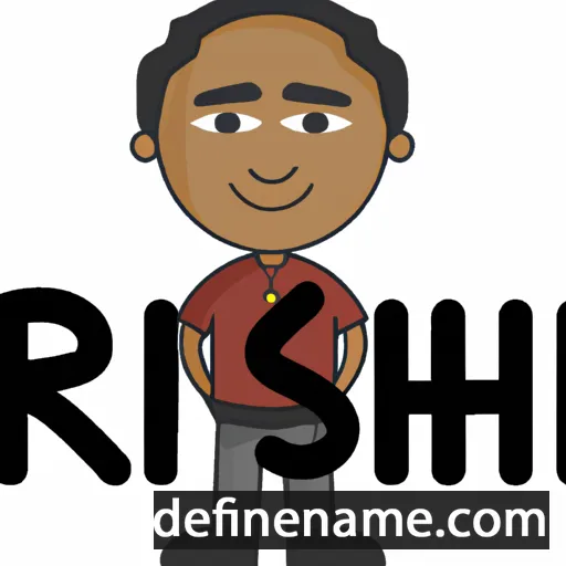 cartoon of the name Rishi