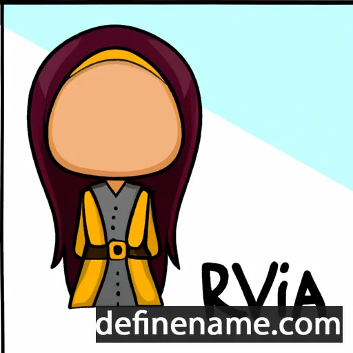 cartoon of the name Rivqah