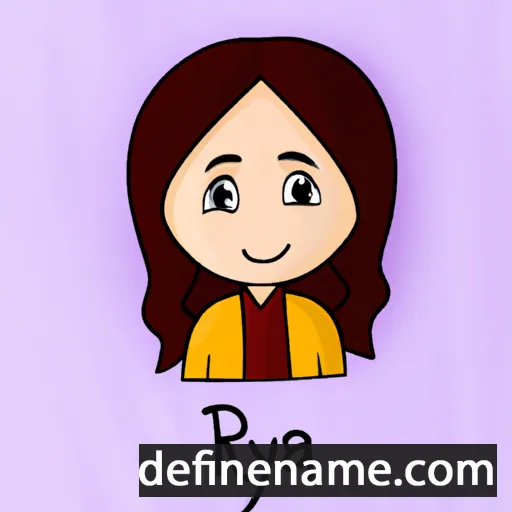 cartoon of the name Riya