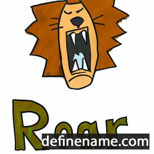 cartoon of the name Roar