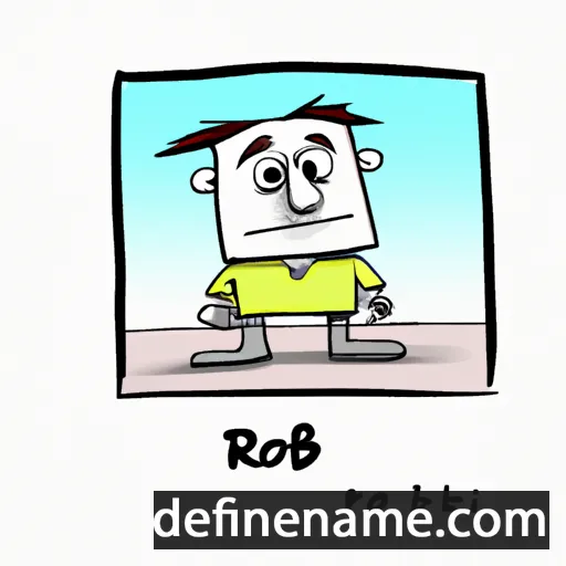 cartoon of the name Rob