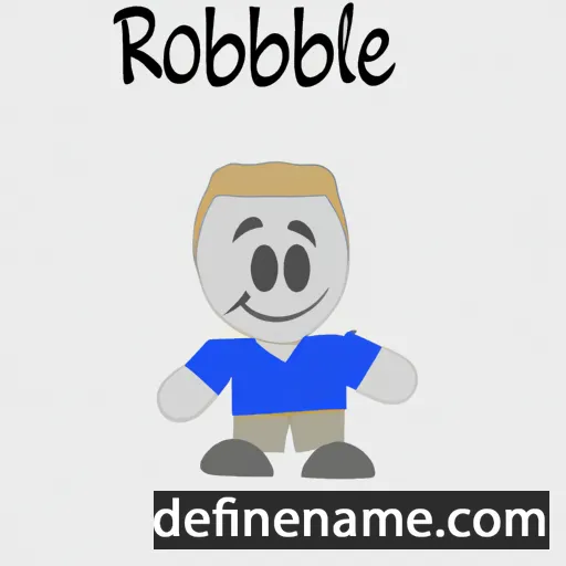 cartoon of the name Robbie