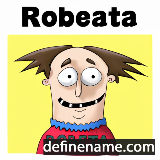 cartoon of the name Robertas