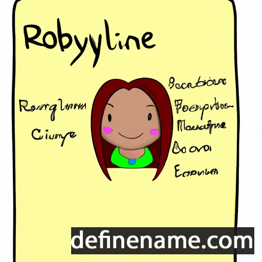 cartoon of the name Robynne