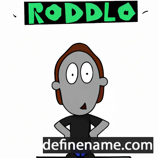 cartoon of the name Rodolfo