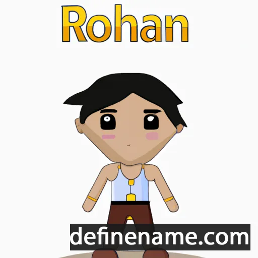 cartoon of the name Rohan