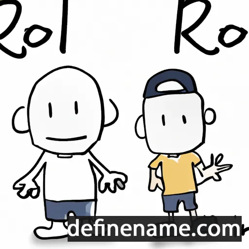 cartoon of the name Roi