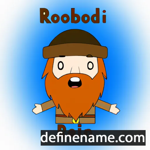 cartoon of the name Roibeárd