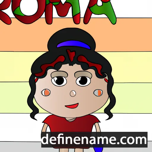 cartoon of the name Roma