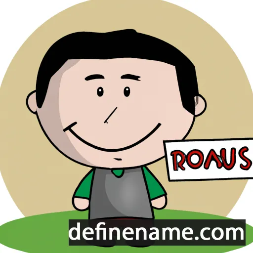 cartoon of the name Romaeus