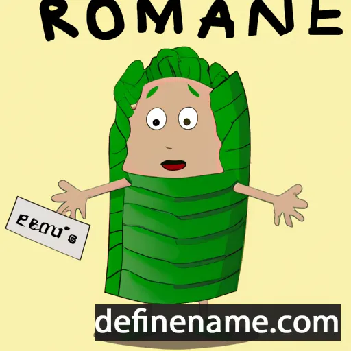 Romaine cartoon