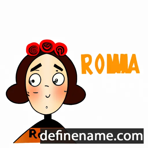 cartoon of the name Romana