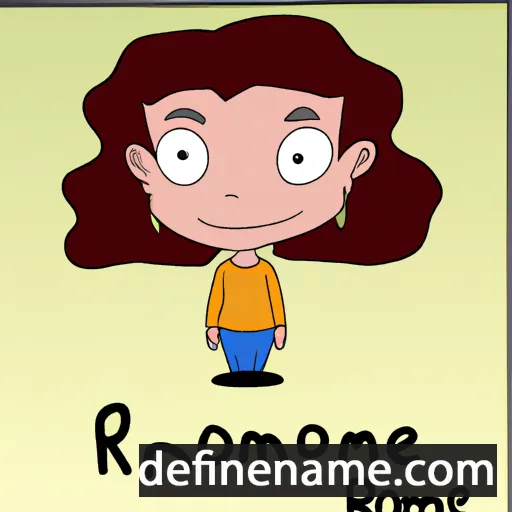 cartoon of the name Romane