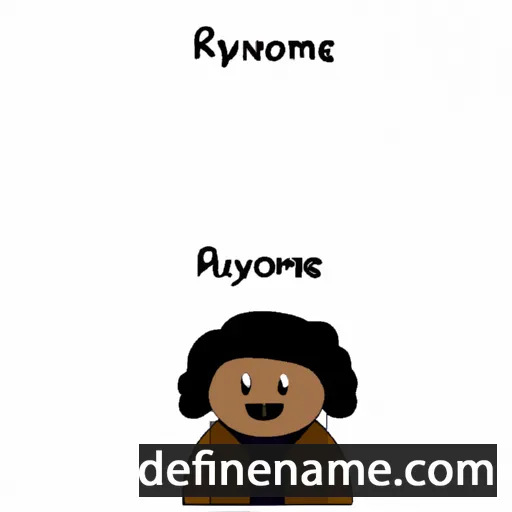 cartoon of the name Romayne