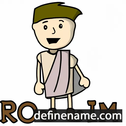 cartoon of the name Romein