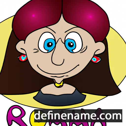 cartoon of the name Romina