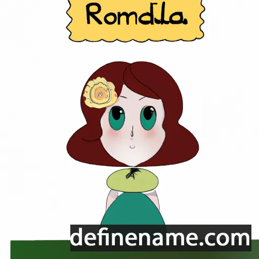 cartoon of the name Romualda