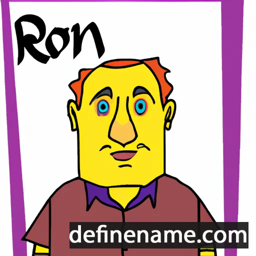 cartoon of the name Ron