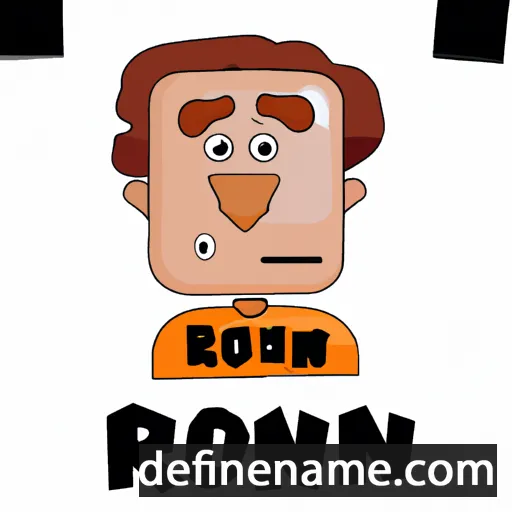 cartoon of the name Ron