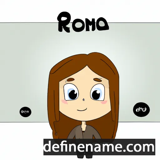 cartoon of the name Rona