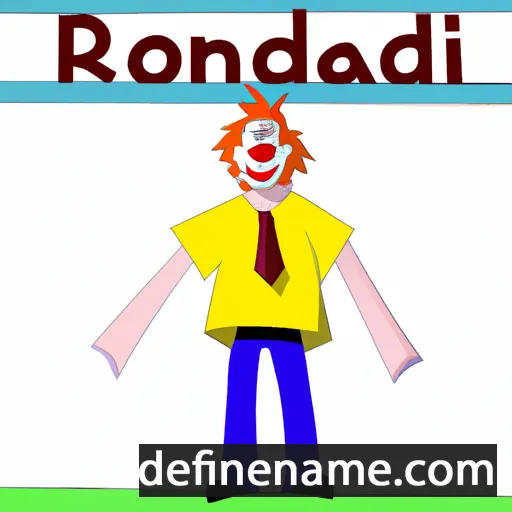 Ronald cartoon