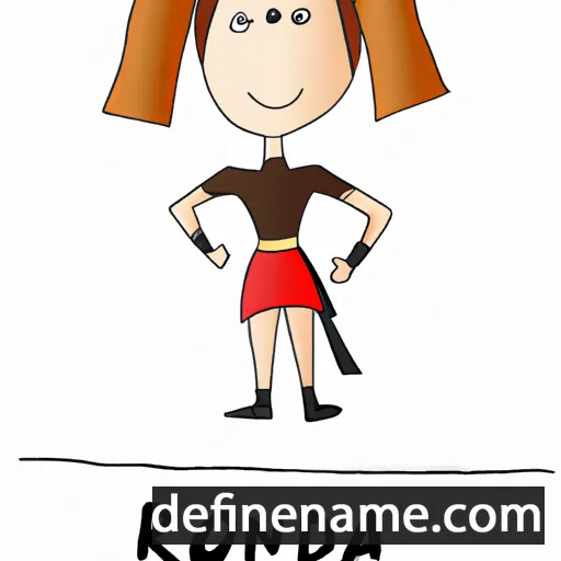 cartoon of the name Ronda