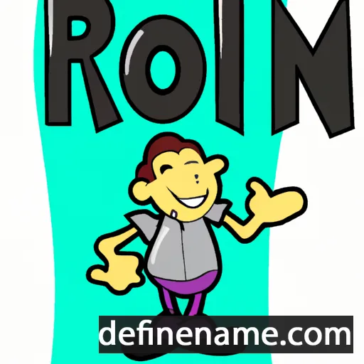 cartoon of the name Roni