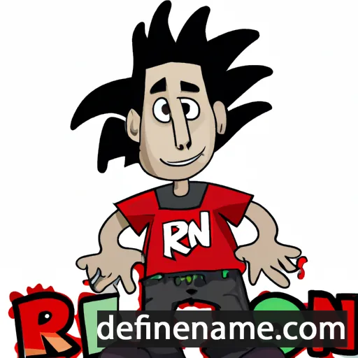 cartoon of the name Roni