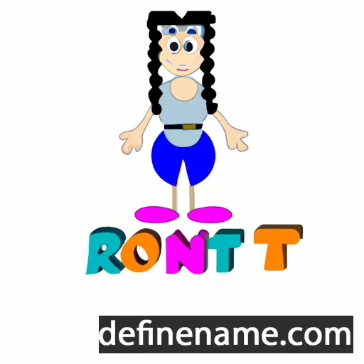 cartoon of the name Ronit