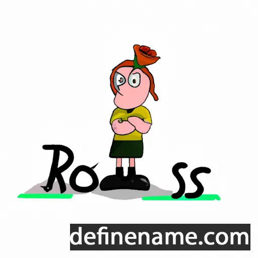 cartoon of the name Ros